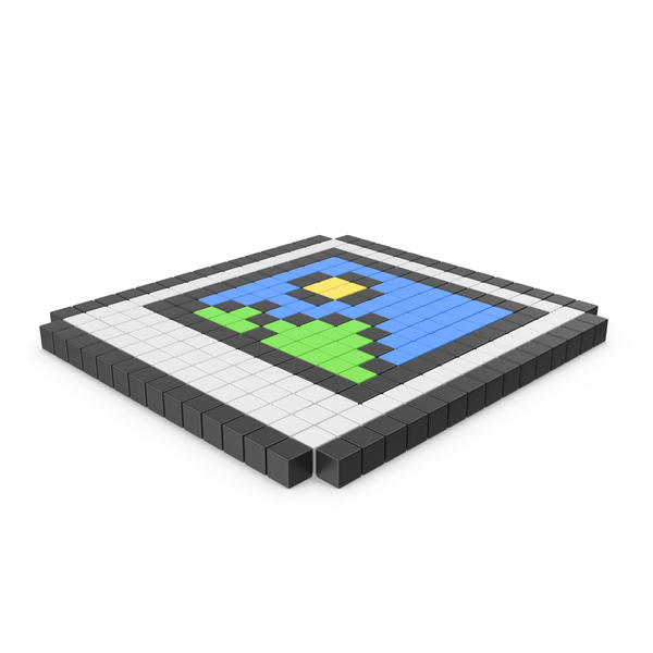 Computer: Picture Pixelated Icon Interface PNG & PSD Images Computer: Picture Pixelated Icon Interface PNG & PSD Images