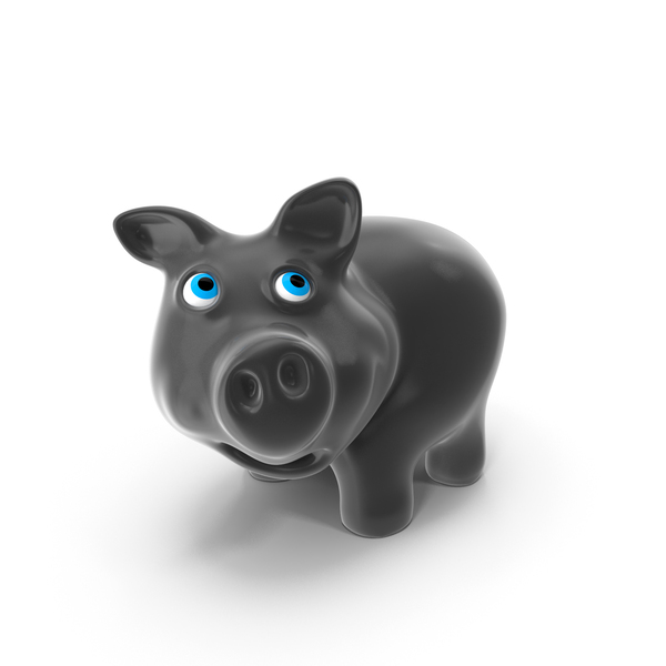 Piggy Bank Porcelain Black PNG & PSD Images Piggy Bank Porcelain Black PNG & PSD Images