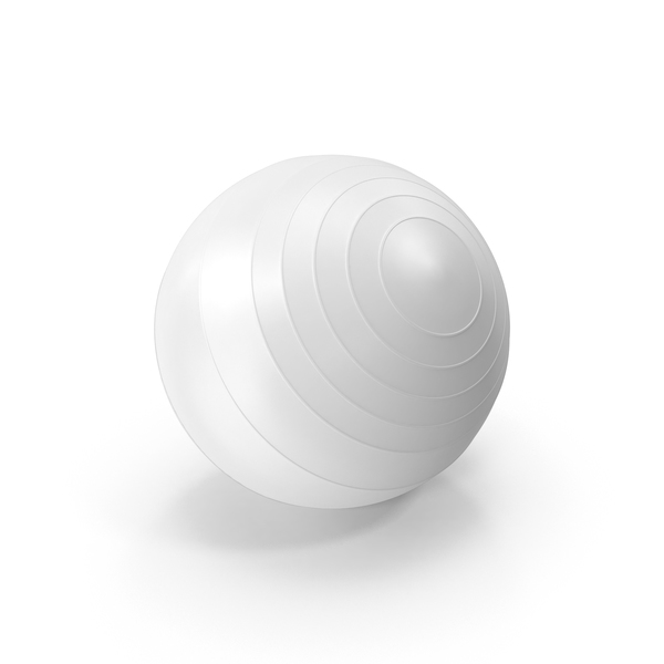 Exercise: Pilates Ball White PNG & PSD Images