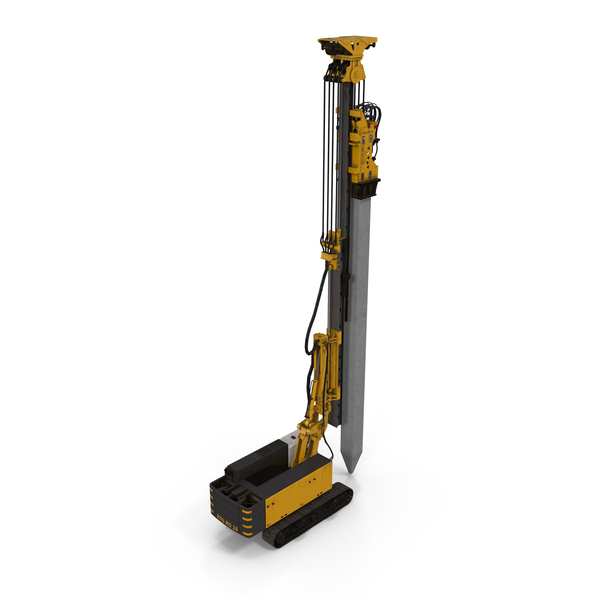 Pile Driver Bauer RG16T Working Position PNG & PSD Images Pile Driver Bauer RG16T Working Position PNG & PSD Images