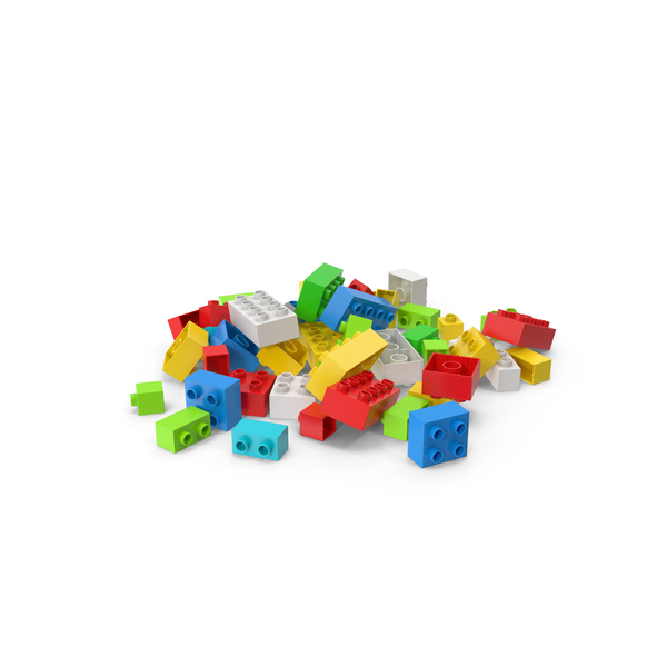 Building Block: Pile Of Brick Toys PNG & PSD Images