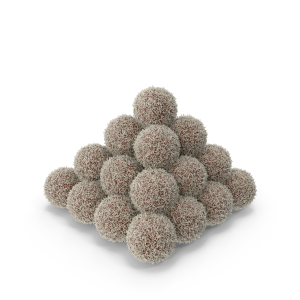 Pile of Chocolate Balls with Coconut PNG & PSD Images Pile of Chocolate Balls with Coconut PNG & PSD Images