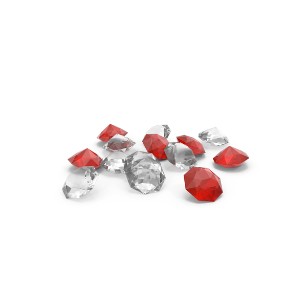 Diamond: Pile of Diamonds Red White PNG & PSD Images