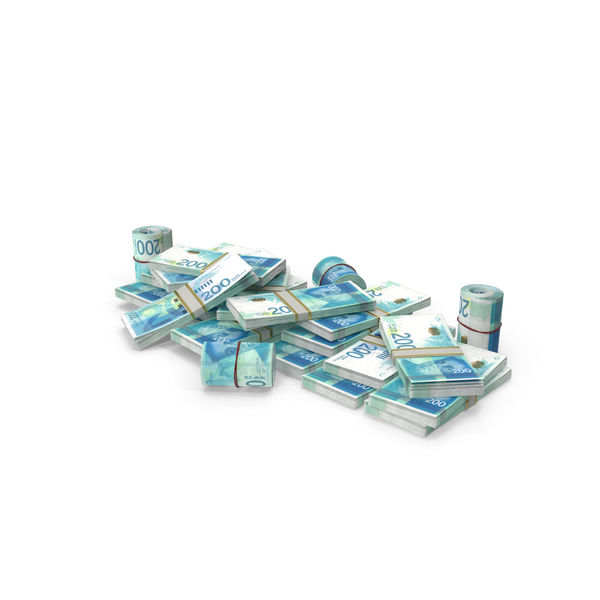 Banknote: Pile of Israeli Shekel stacks PNG & PSD Images Banknote: Pile of Israeli Shekel stacks PNG & PSD Images
