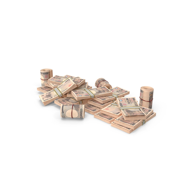 Banknote: Pile of Japanese Yen Stacks PNG & PSD Images Banknote: Pile of Japanese Yen Stacks PNG & PSD Images