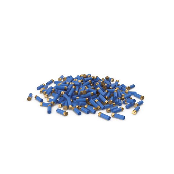 Shell: Pile Of Shotgun Cartridge Blue PNG & PSD Images