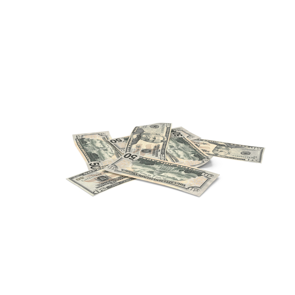 Fifty Bill: Pile US 50 Dollar Money Currency PNG & PSD Images