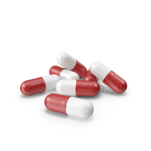 Pill Capsules Red PNG & PSD Images
