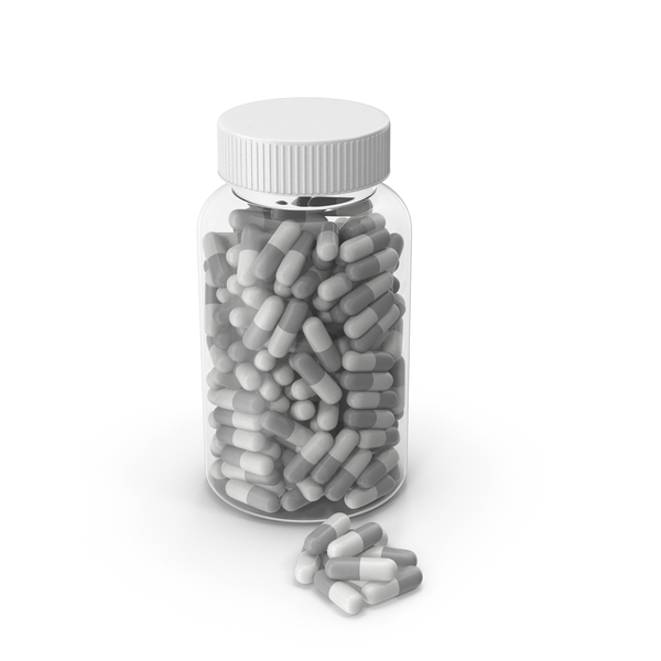 Pill Supplement Bottle No label Grey Pills PNG & PSD Images Pill Supplement Bottle No label Grey Pills PNG & PSD Images