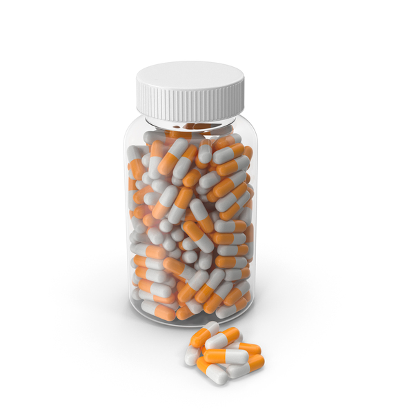 Pill Supplement Bottle No label Orange Pills PNG Images & PSDs for ...