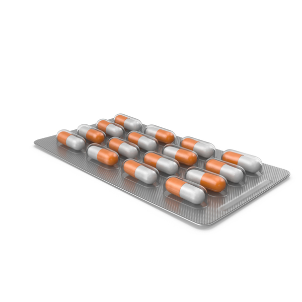 Pills Tablets Orange: Pill Pack PNG & PSD Images
