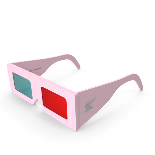 Pink 3D Glasses PNG & PSD Images