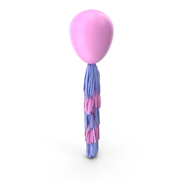 Balloons: Pink Balloon with Blue and Pink Tassel Garland PNG & PSD Images Balloons: Pink Balloon with Blue and Pink Tassel Garland PNG & PSD Images