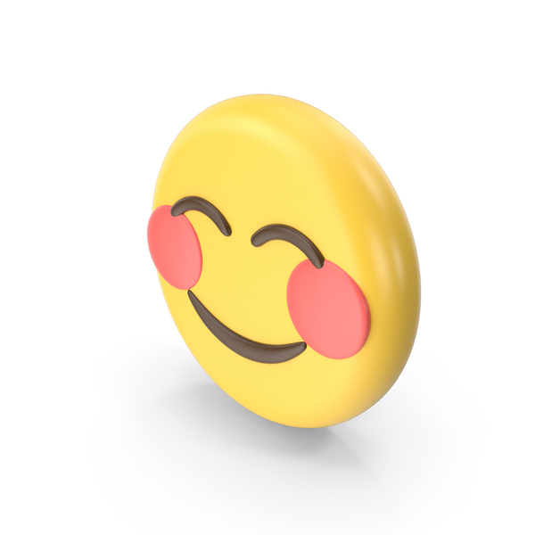 Facial Expression: Pink Cheeks Smile Emoji PNG & PSD Images Facial Expression: Pink Cheeks Smile Emoji PNG & PSD Images
