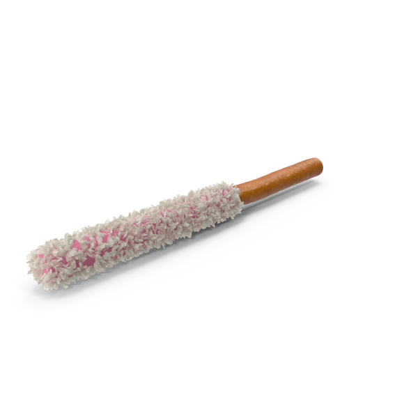 Snack Food And: Pink Chocolate Dipped Pretzel Rod with Coconut PNG & PSD Images Snack Food And: Pink Chocolate Dipped Pretzel Rod with Coconut PNG & PSD Images
