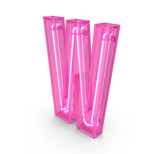 Pink Neon Letter W PNG Images & PSDs for Download | PixelSquid - S118254745