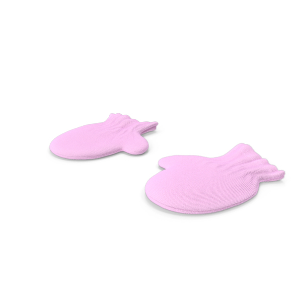 Pink Newborn Mittens PNG & PSD Images