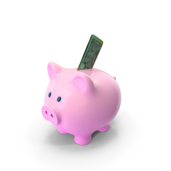 One Hundred Bill: Pink Piggy Bank 100 Australian Dollar Folded Save PNG & PSD Images One Hundred Bill: Pink Piggy Bank 100 Australian Dollar Folded Save PNG & PSD Images
