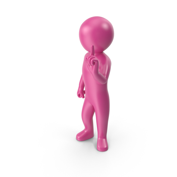 Pink Stickman Attention PNG & PSD Images Pink Stickman Attention PNG & PSD Images