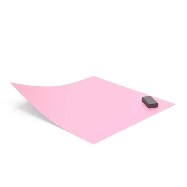Pink Sticky Note With Magnet PNG & PSD Images