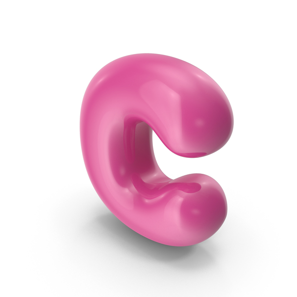 Language: Pink Toon Lowercase Letter C PNG & PSD Images