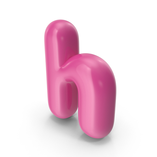 Language: Pink Toon Lowercase Letter H PNG & PSD Images