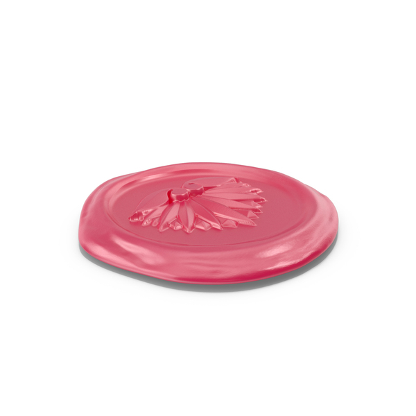 Letter: Pink Wax Stamp With Symbol PNG & PSD Images Letter: Pink Wax Stamp With Symbol PNG & PSD Images