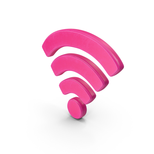 Symbols: Pink WiFi Symbol PNG & PSD Images