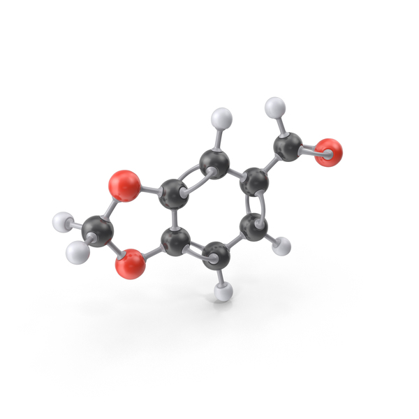 Piperonal Molecule PNG & PSD Images Piperonal Molecule PNG & PSD Images