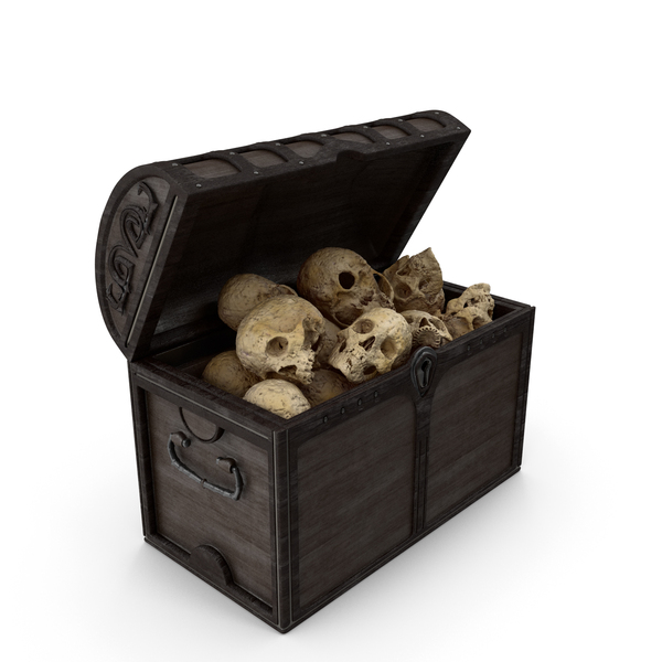 Skull: Pirate Chest Full With Skulls PNG & PSD Images
