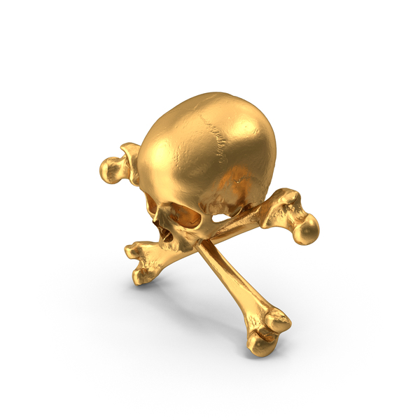 Flag: Pirate Skull and Bones Composition Gold PNG & PSD Images Flag: Pirate Skull and Bones Composition Gold PNG & PSD Images