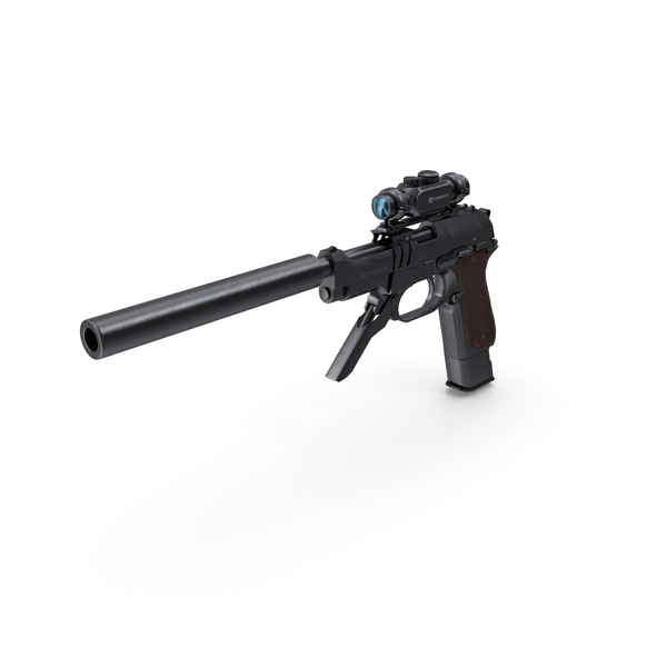 Semi Automatic: Pistol Black PNG & PSD Images