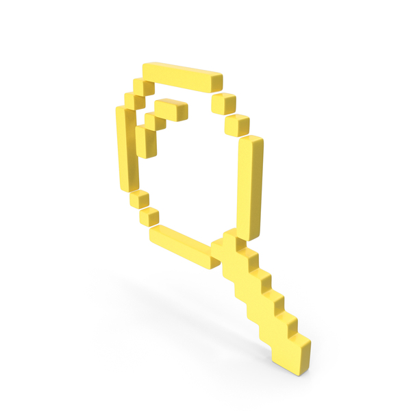 Computer Icon: Pixel Design Magnifier Yellow PNG & PSD Images Computer Icon: Pixel Design Magnifier Yellow PNG & PSD Images