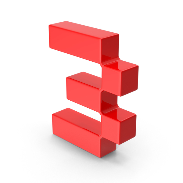 Roman Alphabet: Pixel Font Red Number 3 PNG & PSD Images Roman Alphabet: Pixel Font Red Number 3 PNG & PSD Images