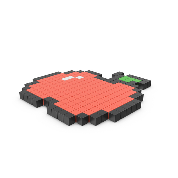 Computer: Pixelated Apple Icon PNG & PSD Images