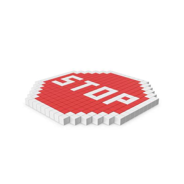 Pixelated Stop Sign PNG & PSD Images Pixelated Stop Sign PNG & PSD Images