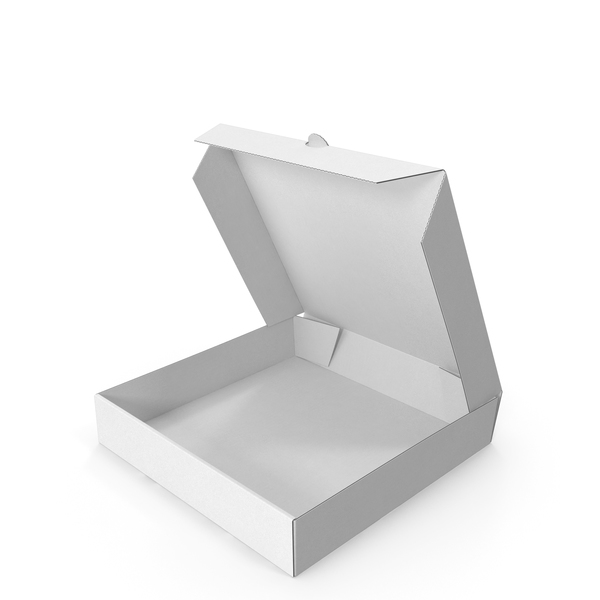 Pizza Box White Paper 6 inch Open PNG & PSD Images