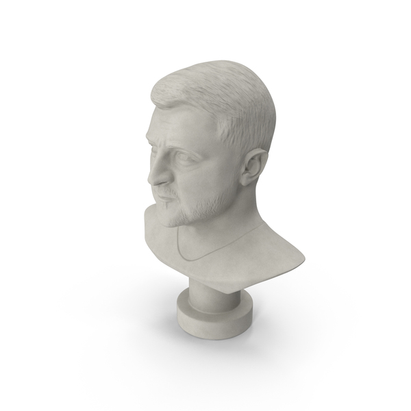 Politician Busts: Plaster Bust Of Zelensky PNG & PSD Images Politician Busts: Plaster Bust Of Zelensky PNG & PSD Images
