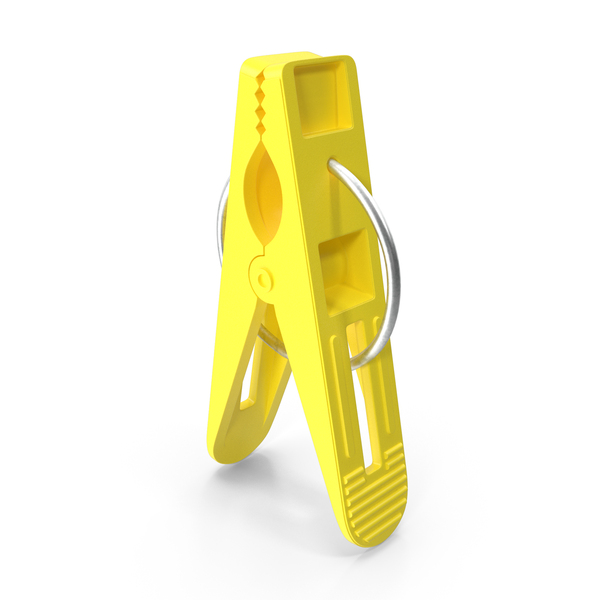 Plastic Clothespin Yellow PNG & PSD Images