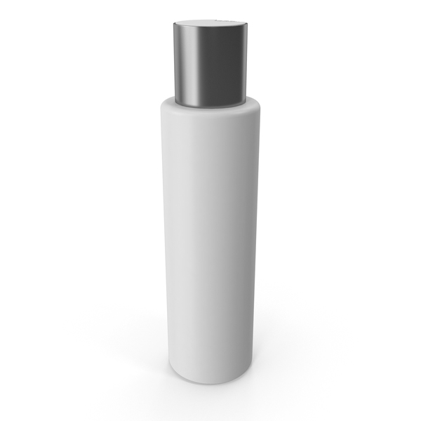 Makeup: Plastic Cosmetic Bottle with Silver Cap PNG & PSD Images Makeup: Plastic Cosmetic Bottle with Silver Cap PNG & PSD Images