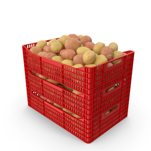 Potato: Plastic Crate of Potatoes PNG & PSD Images Potato: Plastic Crate of Potatoes PNG & PSD Images