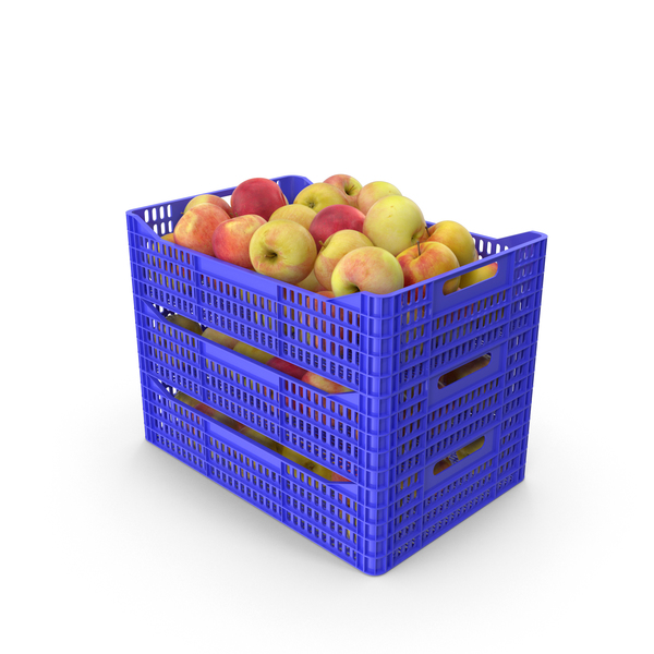 Apple: Plastic Crates of Apples PNG & PSD Images