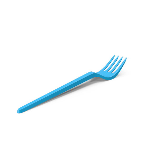 Plastic Fork Blue PNG & PSD Images