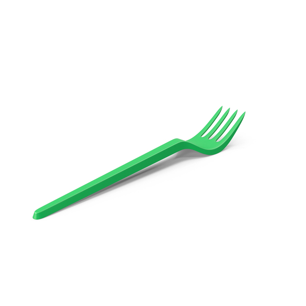 Plastic Fork Green PNG & PSD Images