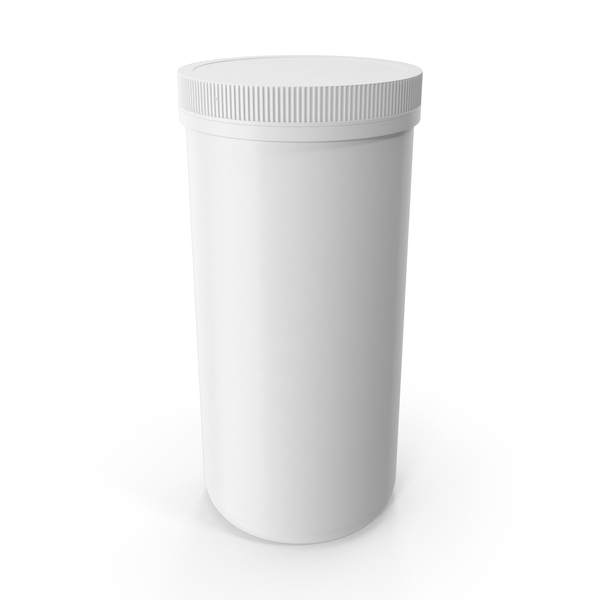 Food Container: Plastic Jar Wide Mouth Straight Sided 100oz Closed White PNG & PSD Images Food Container: Plastic Jar Wide Mouth Straight Sided 100oz Closed White PNG & PSD Images