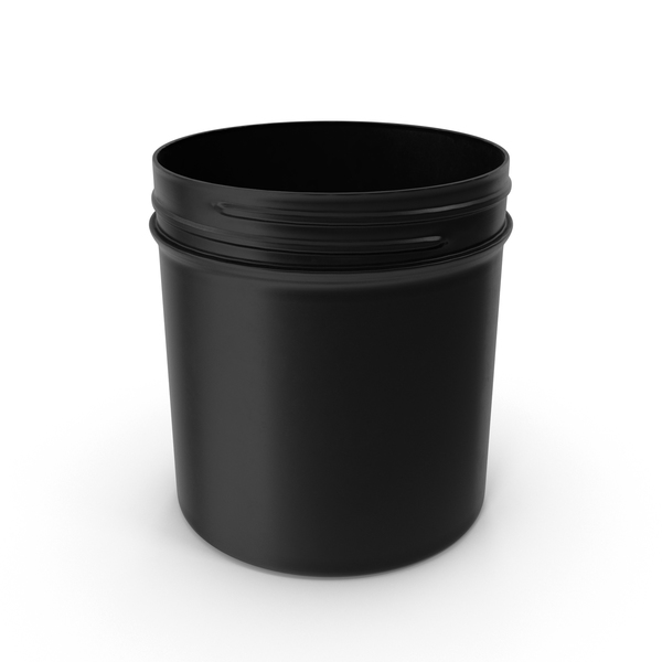 Plastic Jar Wide Mouth Straight Sided 19oz Without Cap Black PNG & PSD Images Plastic Jar Wide Mouth Straight Sided 19oz Without Cap Black PNG & PSD Images
