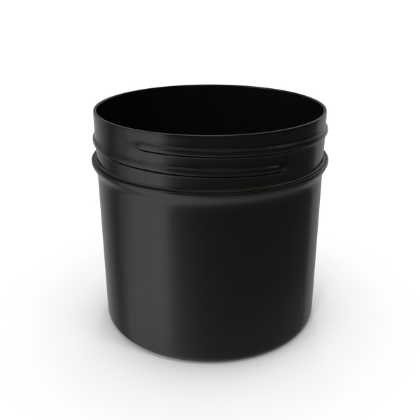 Plastic Jar Wide Mouth Straight Sided 2oz Without Cap Black PNG & PSD Images Plastic Jar Wide Mouth Straight Sided 2oz Without Cap Black PNG & PSD Images