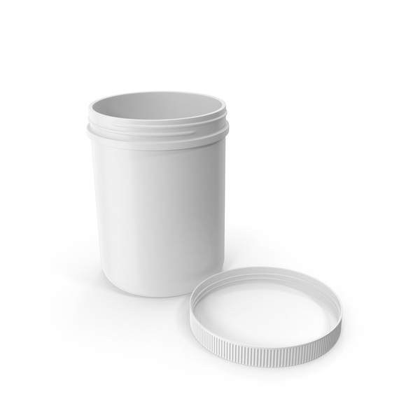 Food Container: Plastic Jar Wide Mouth Straight Sided 60oz Cap Laying White PNG & PSD Images Food Container: Plastic Jar Wide Mouth Straight Sided 60oz Cap Laying White PNG & PSD Images