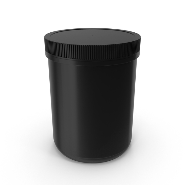 Plastic Jar Wide Mouth Straight Sided 60oz Closed Black PNG & PSD Images Plastic Jar Wide Mouth Straight Sided 60oz Closed Black PNG & PSD Images