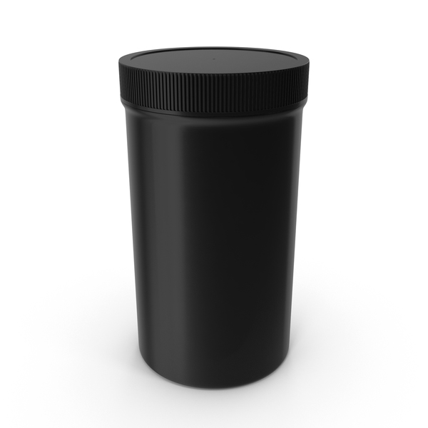Plastic Jar Wide Mouth Straight Sided Tall 32oz Closed Black PNG & PSD Images Plastic Jar Wide Mouth Straight Sided Tall 32oz Closed Black PNG & PSD Images